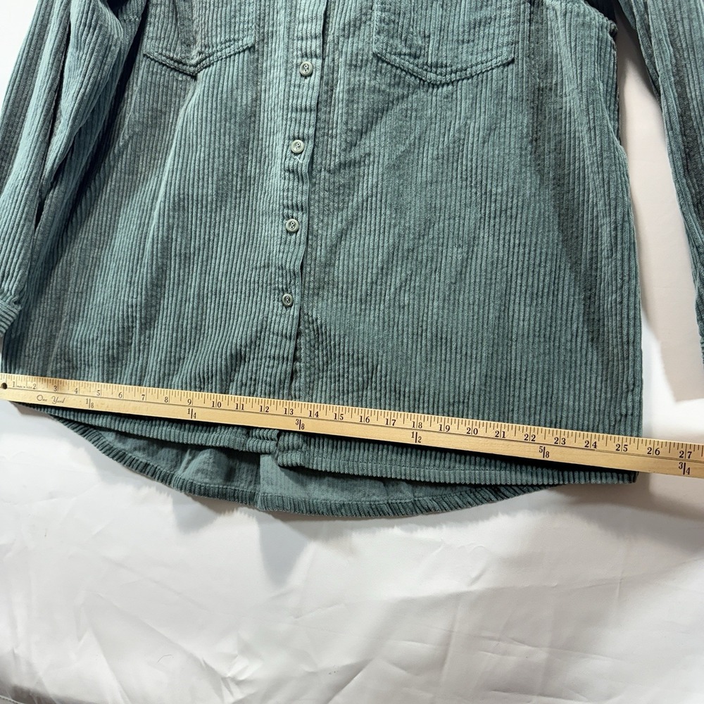 ROAMANS Green Shacket Corduroy Jacket Button Up Shirt 16W - Picture 8 of 12